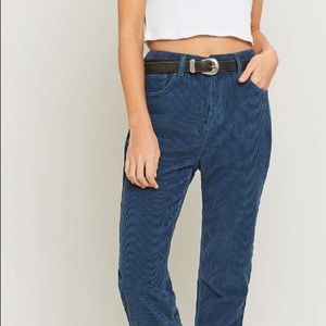 BDG Blue Corduroy Mom Jeans